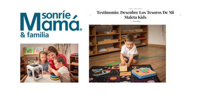 Reportaje en Revista Sonríe Mamá y Familia: "Descubre los Tesoros de Mi Maleta Kids"