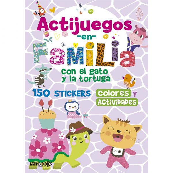 Libro de Actividades Actijuegos en Familia- Con el Gato y la Tortuga