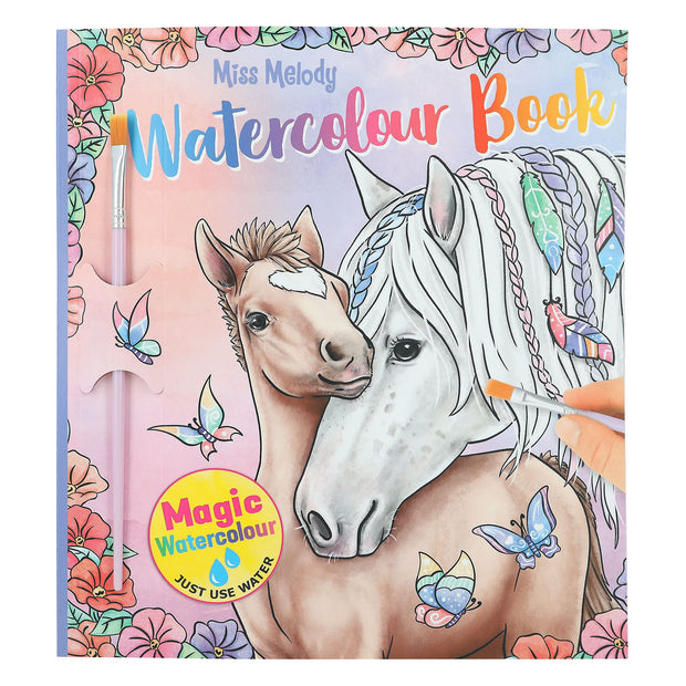 LIBRO PARA COLOREAR CON AGUA MISS MELODY - CABALLOS