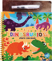 LIBRO PARA PINTAR CON AGUA - MAGIA AL AGUA  DINOSAURIOS