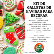 KIT DE GALLETAS DE NAVIDAD PARA DECORAR - Sabor jengibre