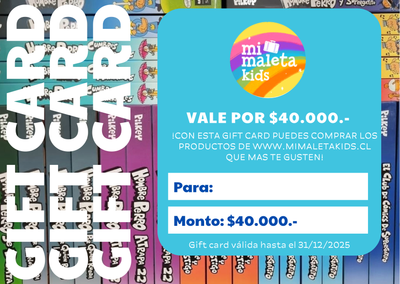 Gift Card $40.000 Mi Maleta Kids