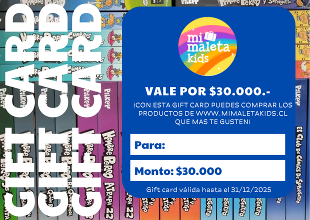 Gift Card $30.000 Mi Maleta Kids
