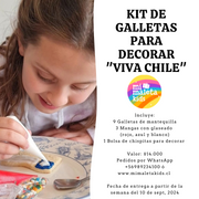 KIT DE GALLETAS "VIVA CHILE" PARA DECORAR