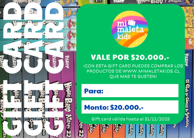 Gift Card $20.000 Mi Maleta Kids
