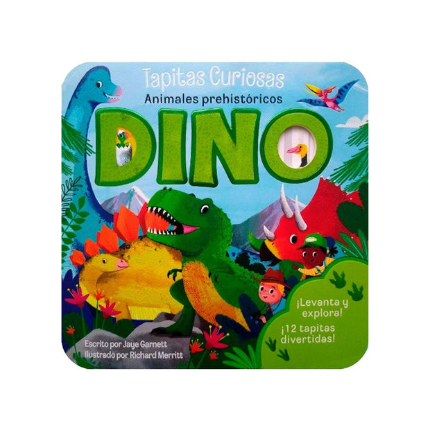 LIBRO Dino Animales Prehistóricos Tapitas Curiosas