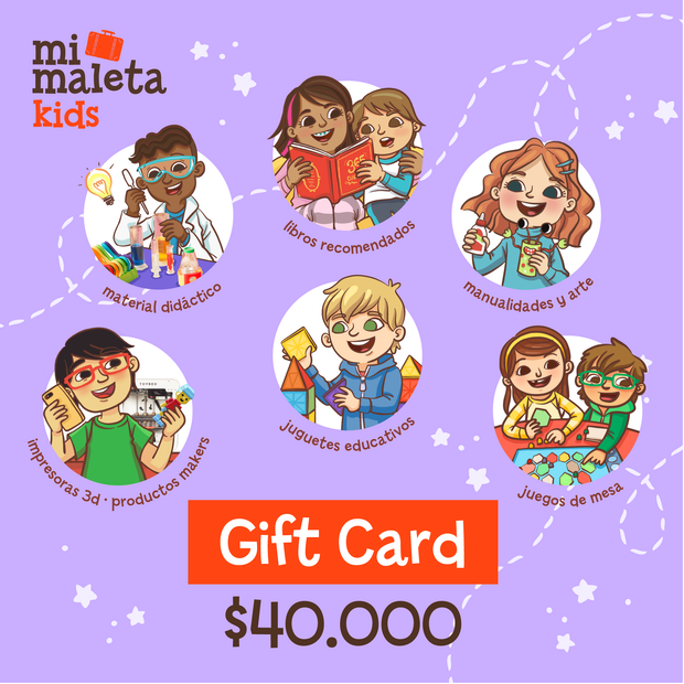 Gift Card $40.000 Mi Maleta Kids