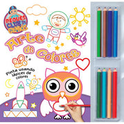 LIBRO DE PINTAR Peques club de genios - Arte de colores