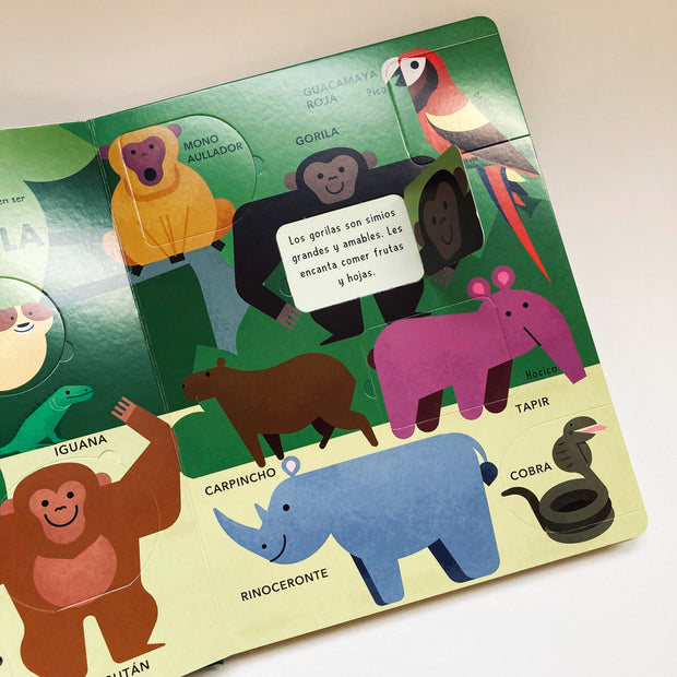 LIBRO Mi primer libro con solapas 100 animales
