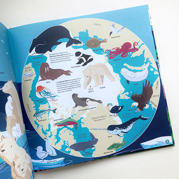 LIBRO Atlas animado - Mares y océano con app